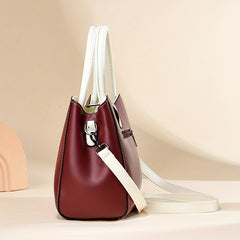 Classic Shoulder Bag Turn Lock Shoulder Bag With Clutch Pouch