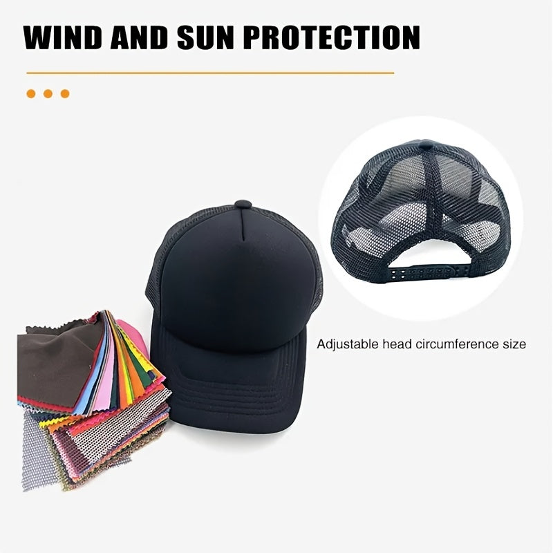 Adjustable Sponge Mesh Sunshade Baseball Cap Peaked Cap