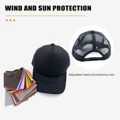 Adjustable Sponge Mesh Sunshade Baseball Cap Peaked Cap