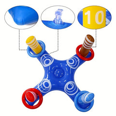 Inflatable Pool Ring Toss Game for Kids - Ideal for Pool Parties and Outdoor Fun