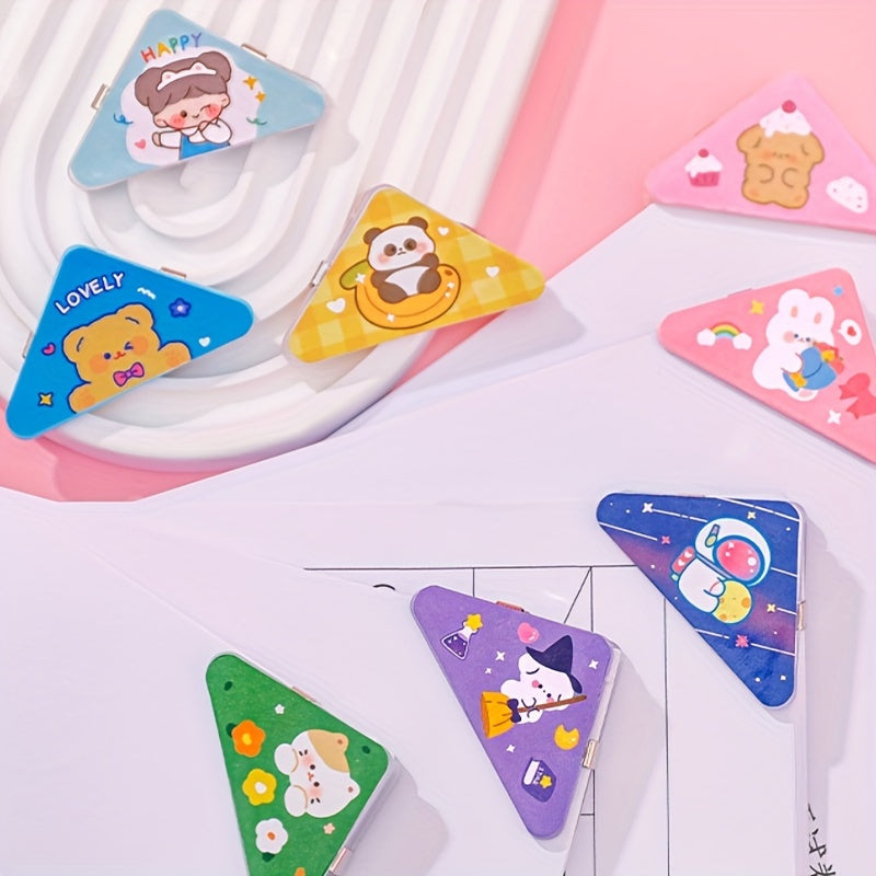 2pcs Triangle Clip Stationery File Clip Tool Office Supplies Creative Bill Clip