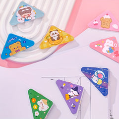 2pcs Triangle Clip Stationery File Clip Tool Office Supplies Creative Bill Clip