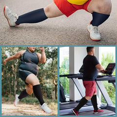 Compression Socks 15-20 mmHg Plus Size Wide Calf for Women & Men