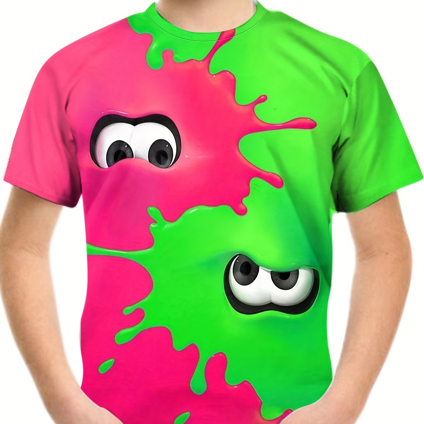 Boy's Funny Cartoon Pattern T shirt for Summer