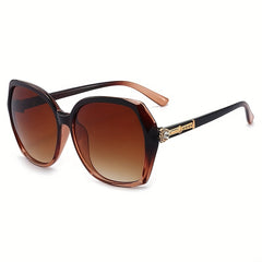 Square Sunglasses Rhinestone Gradient UV400 Sun Shades Glasses