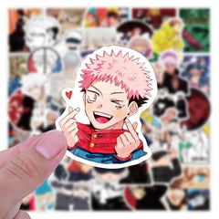50pcs Anime Vinyl Decorative Sticker for Laptop Skateboard Cup Bottle Notebook