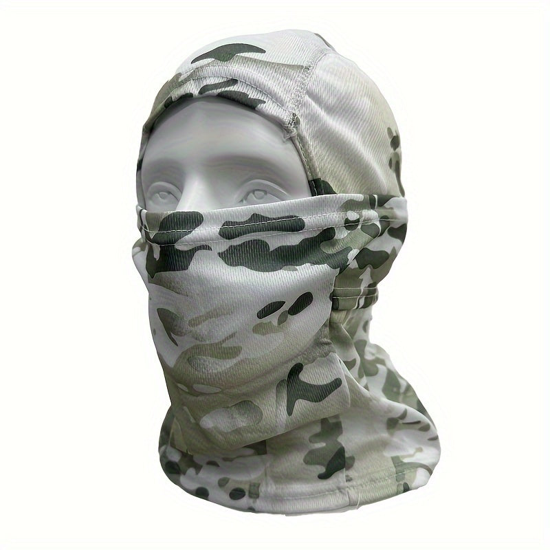Camo Balaclava Hooded Face Mask in Khaki/CP