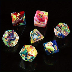 7-Piece Dice Set for Games and Parties