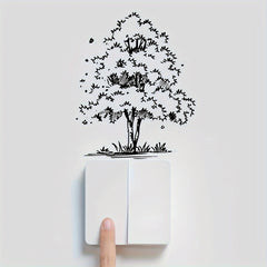 Tree Cartoon Decorative Switch Sticker Wall Decal