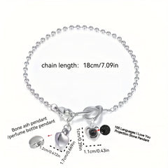 Love Pendant Bracelet Pet Memorial Personalized Handwear Adjustable Bracelet