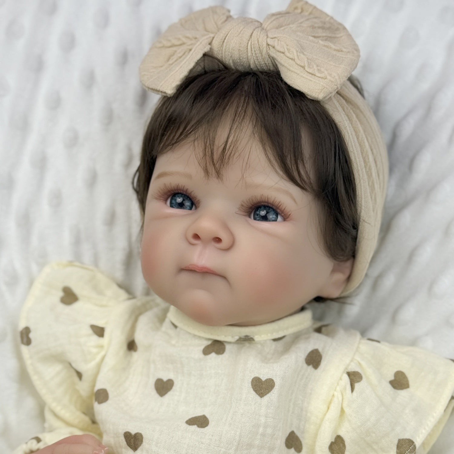 Realistic 19 Inch Reborn Baby Girl Doll Toy Soft Beige & Mixed Color
