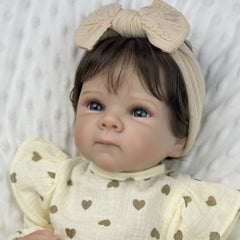 Realistic 19 Inch Reborn Baby Girl Doll Toy Soft Beige & Mixed Color
