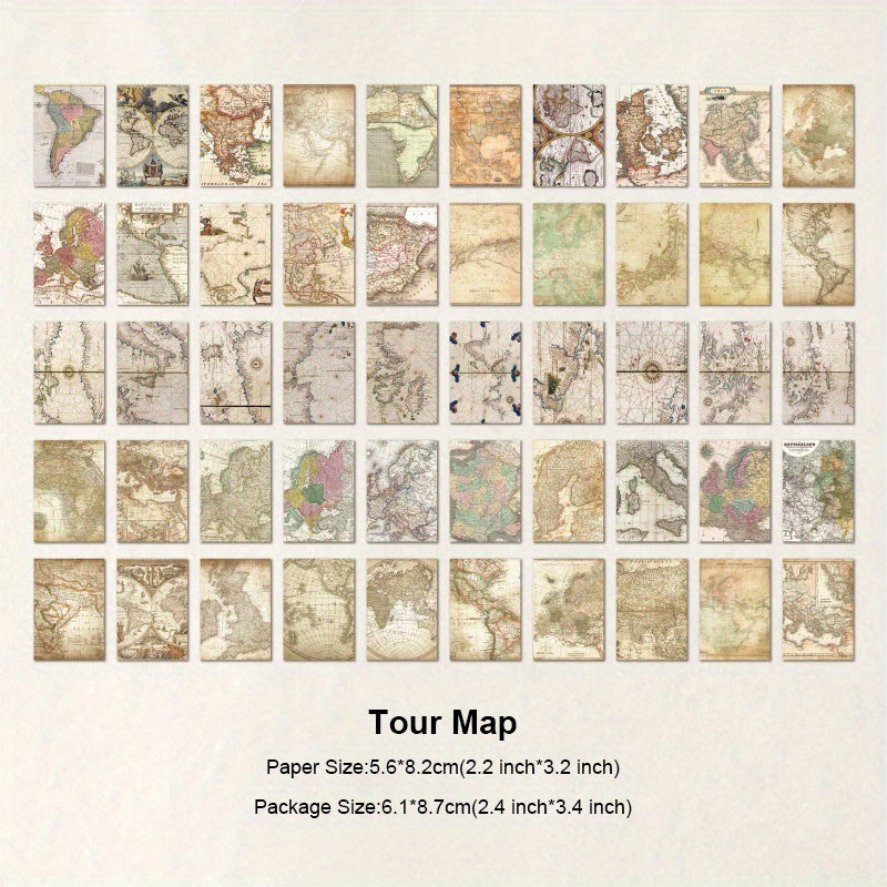 50 Sheets Vintage Scrapbooking Supplies Scrapbook Paper Craft Decoupage