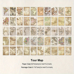 50 Sheets Vintage Scrapbooking Supplies Scrapbook Paper Craft Decoupage