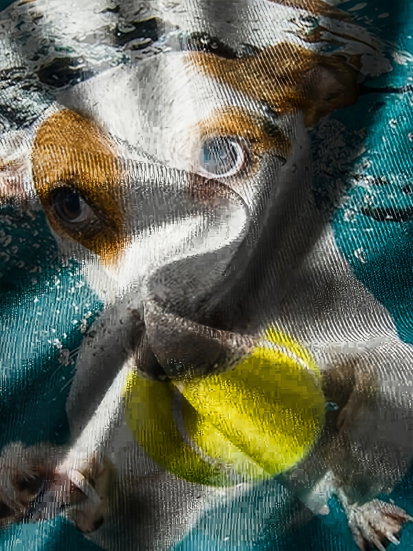 3D Print Dog Under Water Boy's T-shirt