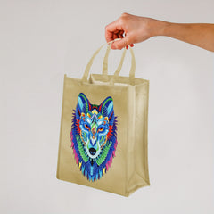 Custom Cartoon Wolf Diamond Painting Ironing Bag