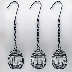 Outdoor Bird Cage Feeder Spring Hanging Bird Feeder Garden Yard Feeder