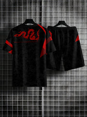 Men's 2 Piece Comfy T-shirt & Shorts Set for Summer