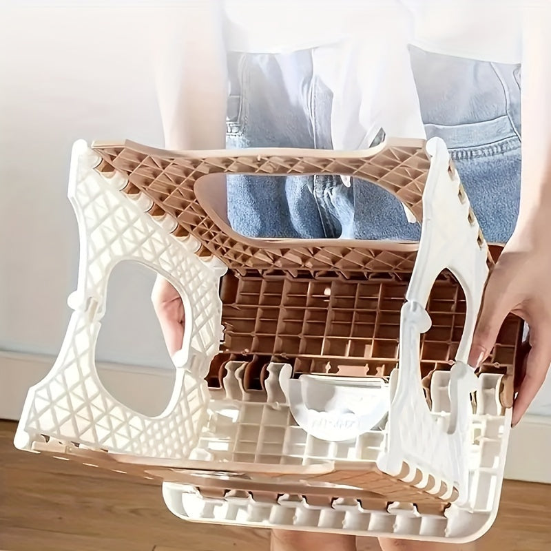 Thickened Plastic Folding Stool for Camping - Lightweight & Durable Chair