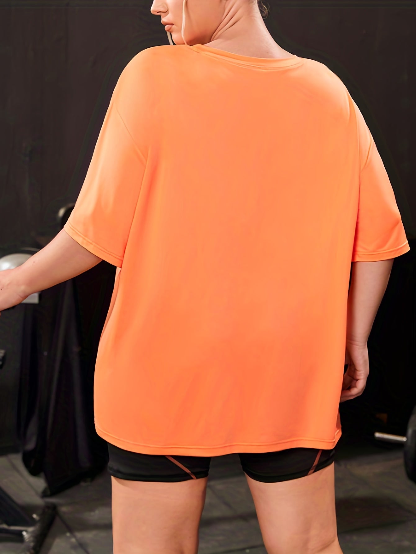 Solid Short Sleeve Sports Top