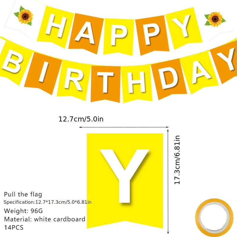 Sunflowers Party Supplies Tableware Balloons Decor