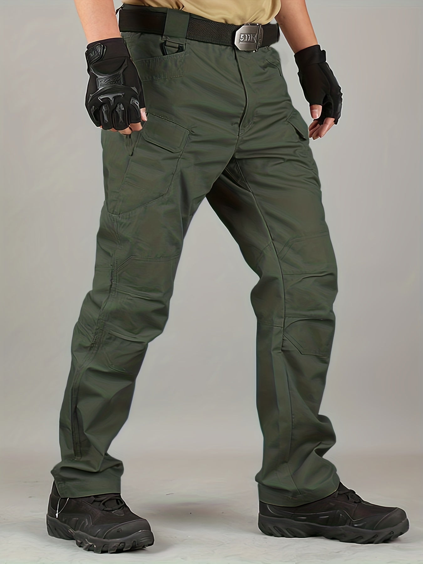 Men's Outdoor Cargo Pants Work Hiking Tactical Jogger Pants