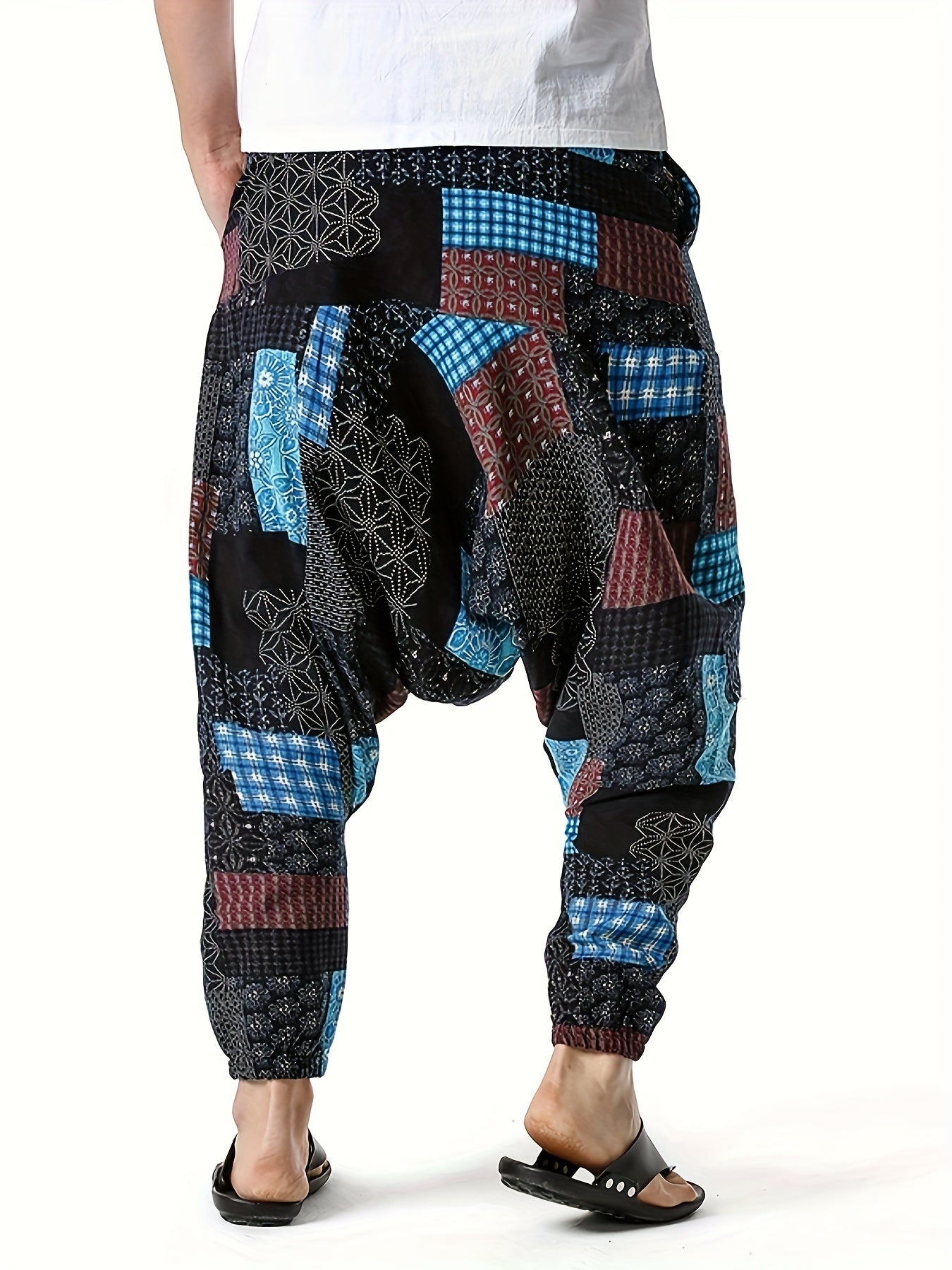 Men's Bohemian Harem Pants Beach Yoga Trousers