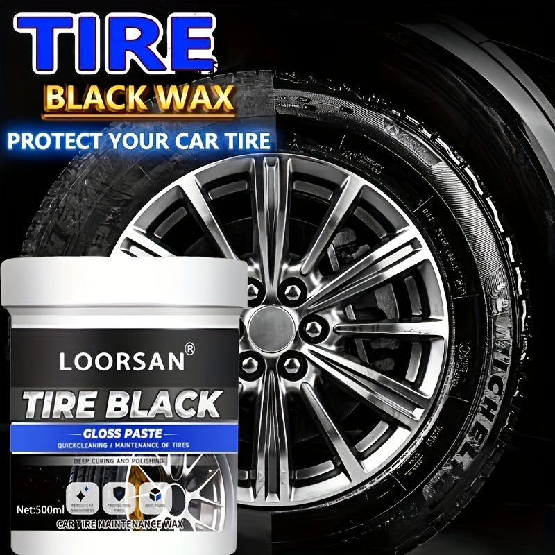 Tire Refurbishment Coating Paste Wax Polish Gloss Cleaner Protecting Tires