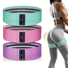 3pcs Yoga Elastic Stretching Bands Hip Exercise Tension Bands