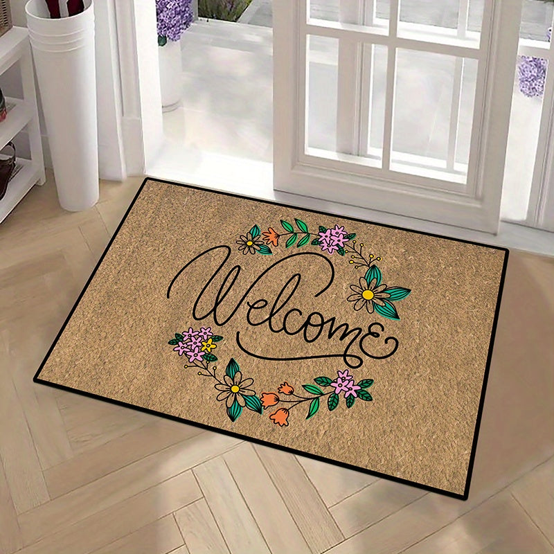 Welcome Mat Front Door Outdoor Entrance Non-slip Mat