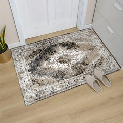 Vintage Boho Soft Shaggy Floor Carpet Area Rug Non Slip Washable Mat