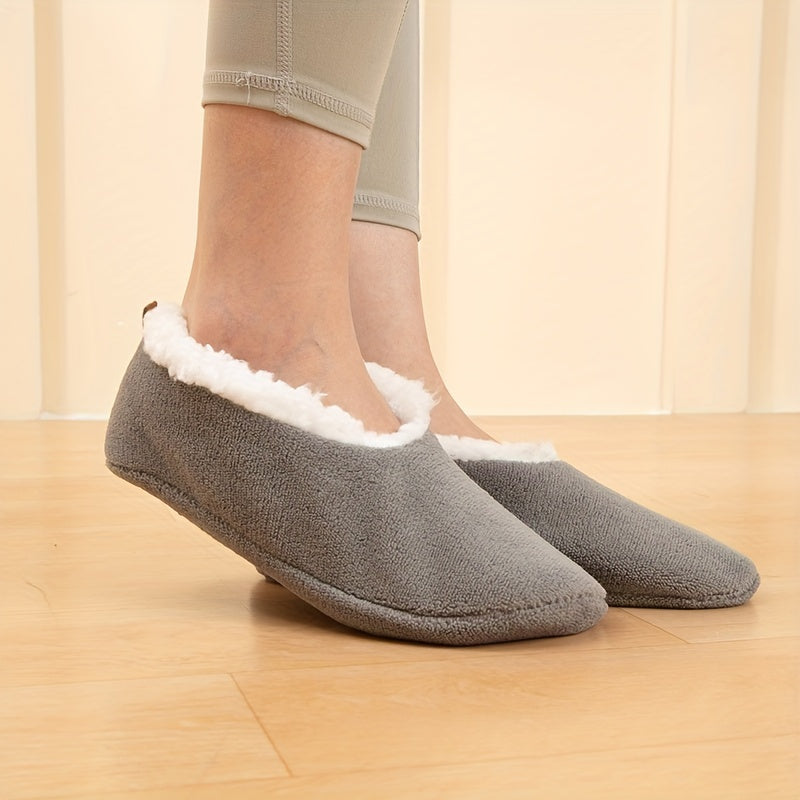 Plush Floor Socks Thick Warm Non slip Low Cut Ankle Socks Women's Stockings