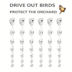 Bird Repellent Hanging Spiral Ornamental Deterrent - 5pcs