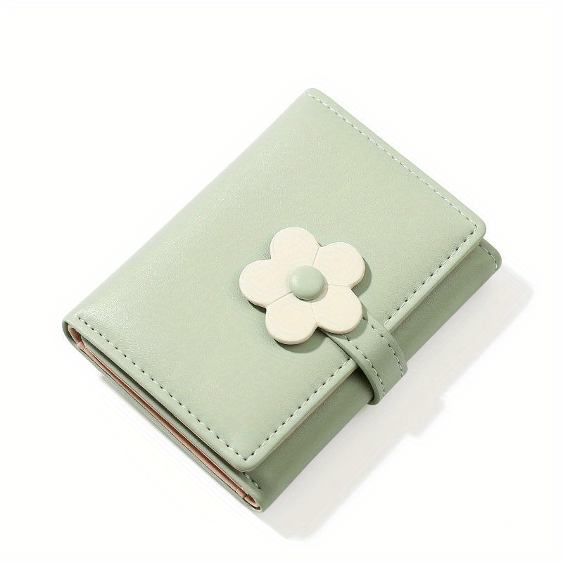 Kids Cartoon Flower Wallet Colorful Short Coin Purse