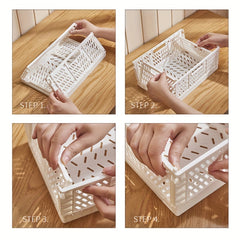 Foldable Multifunctional Storage Box for Office Kitchen Sundries