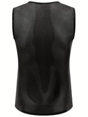 Men's Mesh Cycling Tank Top Quick Dry Sleeveless Shirt