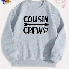 COUSIN CREW Boys Sweatshirt Long Sleeve Crew Neck Tops Kids Clothing