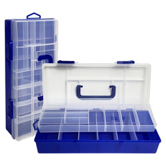 1pc Plastic Screw Box Tool Box w/ Storage Compartment
