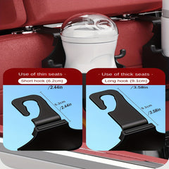 Car Seat Storage Hook With Cup Holder Hooks Headrest Seat Back Water Cup Holder