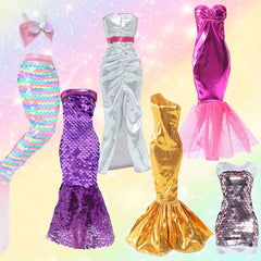 6-Piece Sequin Dress Suit for Doll - Dreamy Fairy Tale Princess Outfit