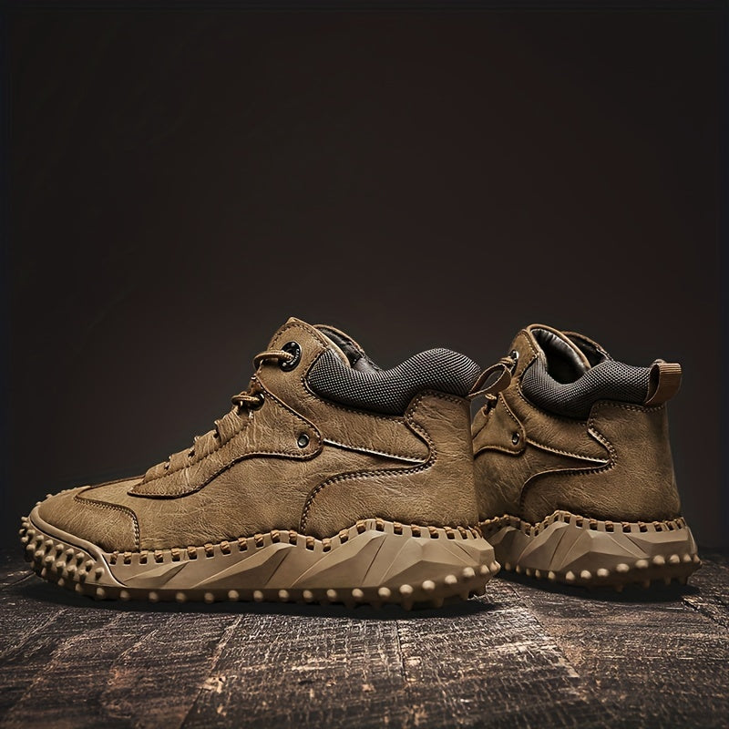 Men's Casual High Top Boots Outdoor Hiking Shoes