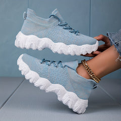 Women's Mesh Breathable Sports Shoes Lightweight Non slip Travel Shoes