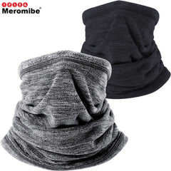 Meromibe Windproof Fleece Neck Warmer Thermal Scarf Ski Half Face Mask