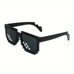 Mosaic Pattern Funny Glasses for Men Sunglasses Props Party Accessories