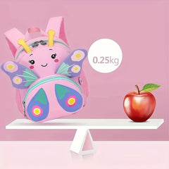 Kids 3D Butterfly Backpack Anti-lost Small School Bag
