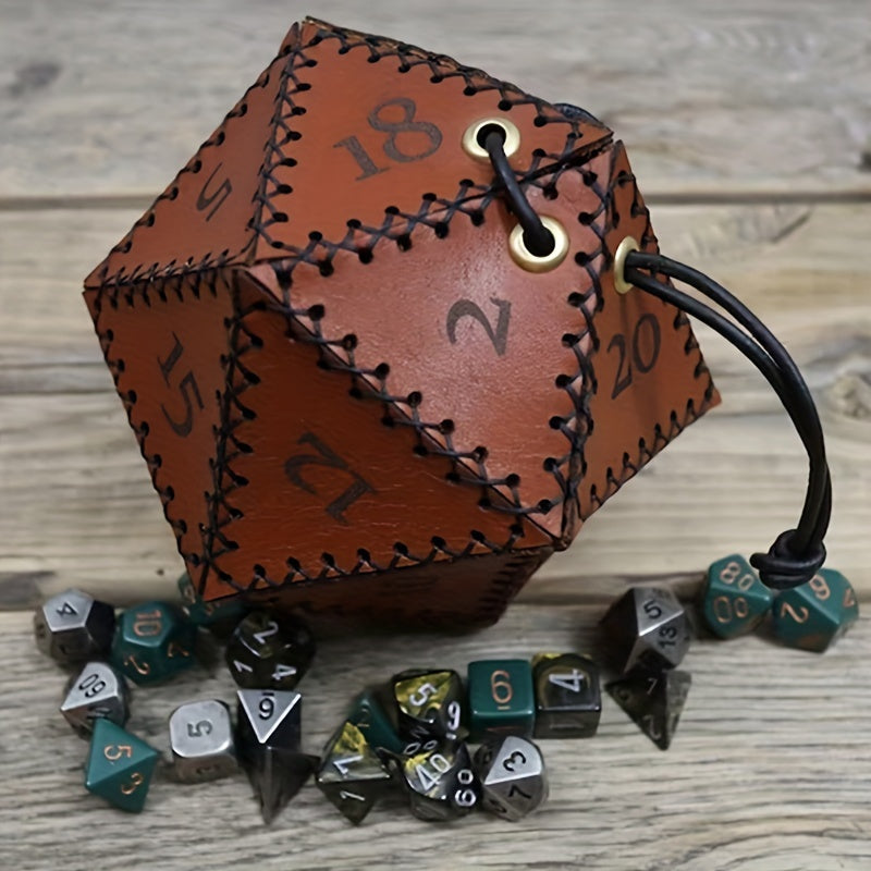Dual-Sided Dice Bag Drawstring Pouch