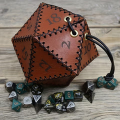 Dual-Sided Dice Bag Drawstring Pouch