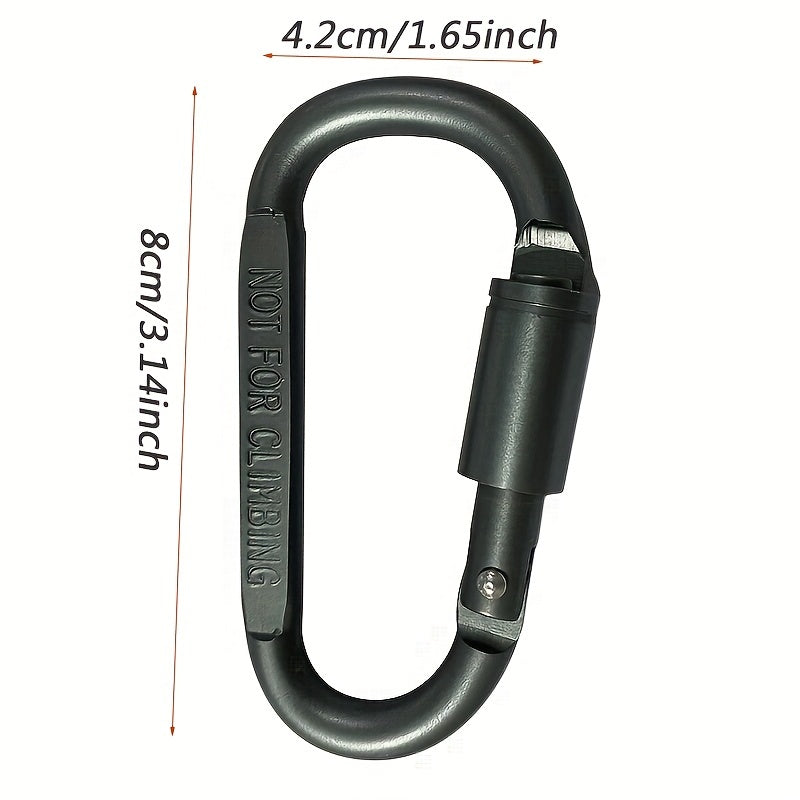 D Buckle Aluminum Alloy Key Chain for Travel and Camping
