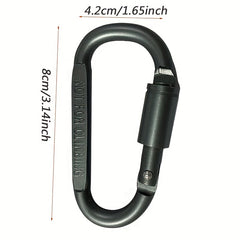 D Buckle Aluminum Alloy Key Chain for Travel and Camping