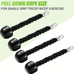 1pc Pull Down Rope Single Grip Tricep And Bicep Exercise Attachment